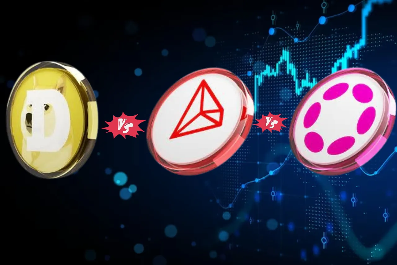 Dogecoin Vs Polkadot Vs TRON